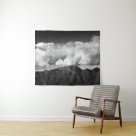 Mountain Storžič, Slowenien unter Wolken Wandteppich