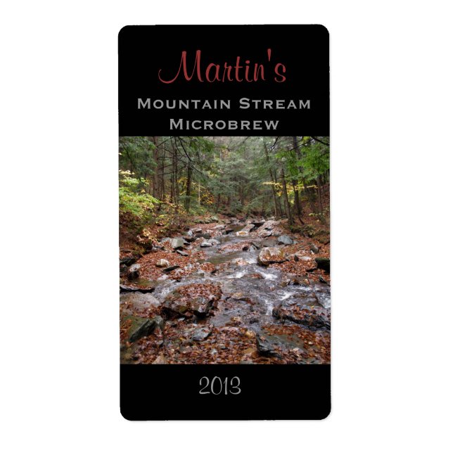 Mountain Stream Homebrew Label (Vorne)