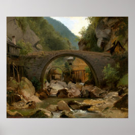 Mountain Stream - Théodore Rousseau Kunstvoll wand Poster