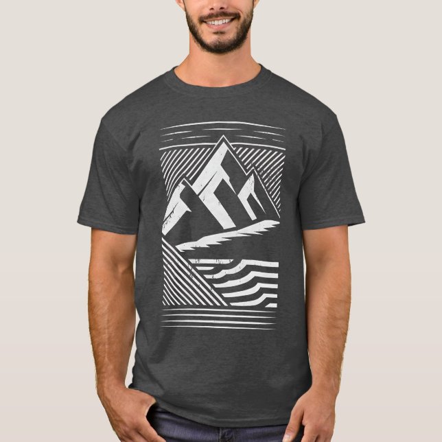 Mountain Stripes Outdoor T-Shirt (Vorderseite)