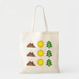Mountain Sun Trees Woods Camping Klettern Tasche