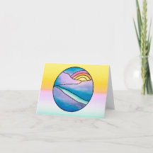 Mountain Sunrise Blank Card