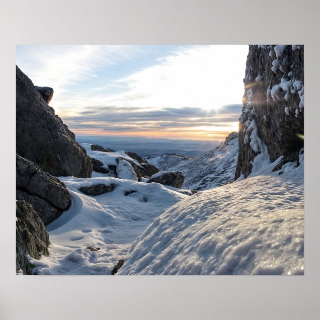 Mountain Sunrise Poster (Vorne)