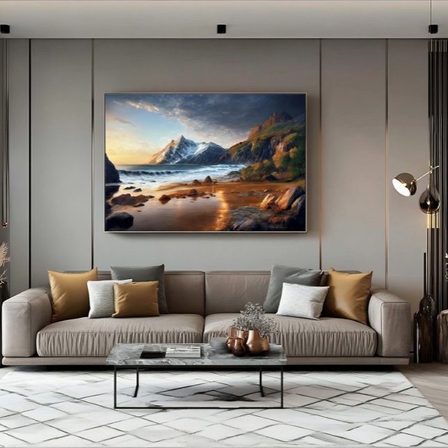 Mountain Sunset Leinwanddruck (Von Creator hochgeladen)