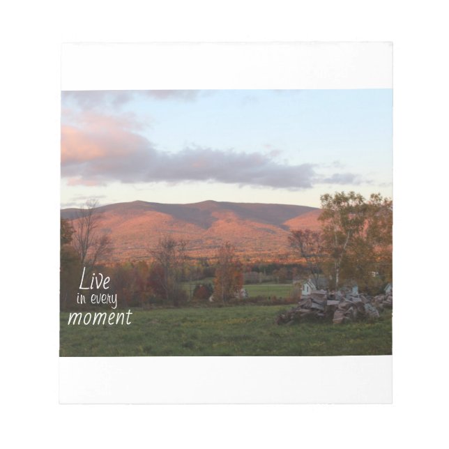 Mountain Sunset Notepad Notizblock (Vorderseite)