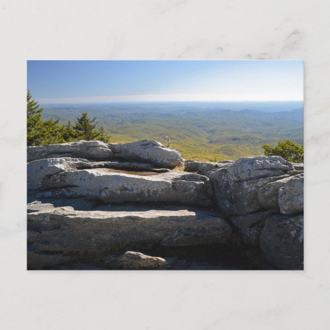 Mountain Top Boulders With View Postkarte (Vorderseite)