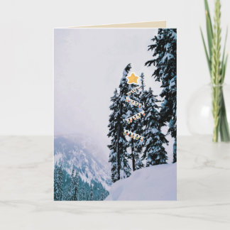 Mountain Top Merriment Holiday Card Karte