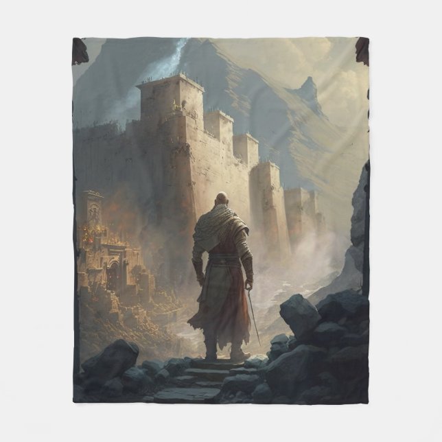Mountain Town Siege Fleecedecke (Vorderseite)