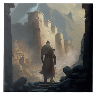 Mountain Town Siege Fliese