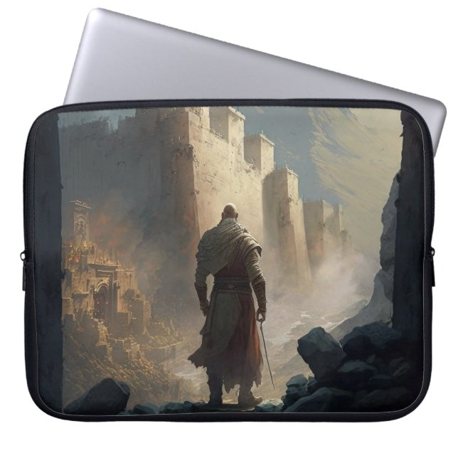 Mountain Town Siege Laptopschutzhülle (Vorderseite)