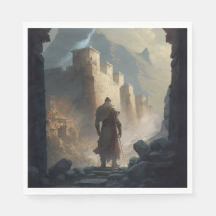 Mountain Town Siege Serviette
