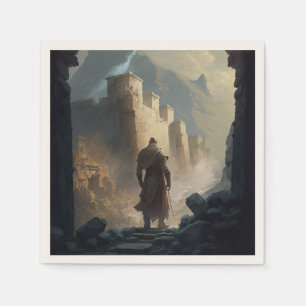 Mountain Town Siege Serviette