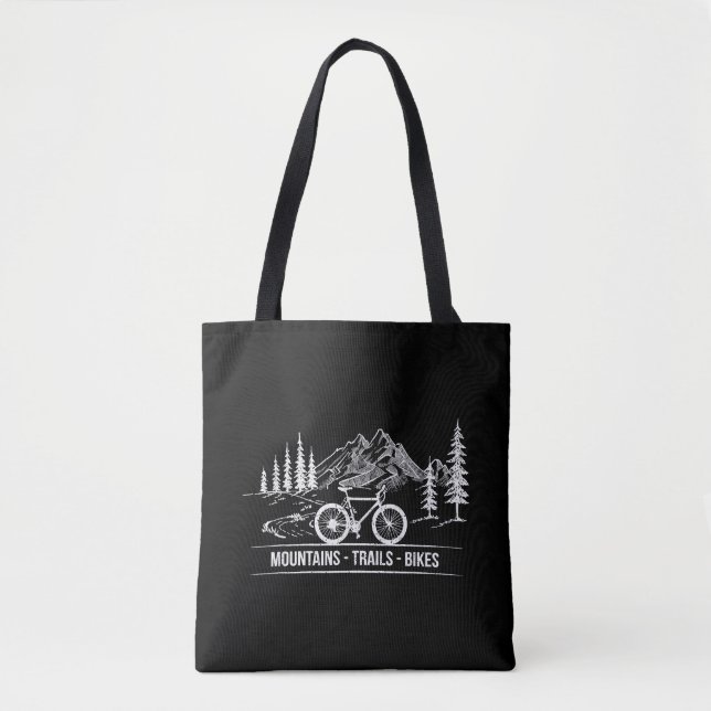 Mountain Trail Bikes - Radfahrer Rad fahren (Vorderseite)