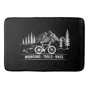 Mountain Trail Bikes - Radfahrer Rad fahren Badematte