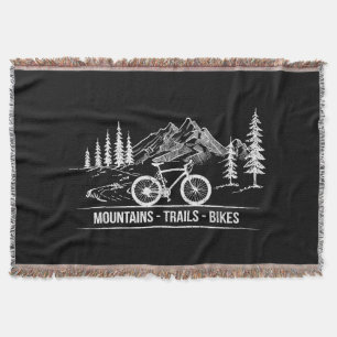 Mountain Trail Bikes - Radfahrer Rad fahren Decke