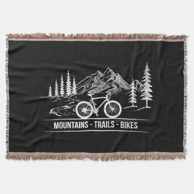 Mountain Trail Bikes - Radfahrer Rad fahren Decke (Vorderseite)