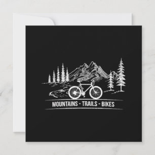 Mountain Trail Bikes - Radfahrer Rad fahren Einladung