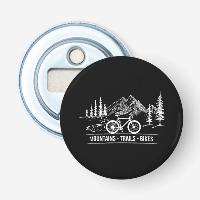 Mountain Trail Bikes - Radfahrer Rad fahren Flaschenöffner (Vorderseite)