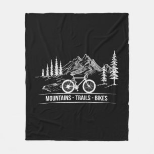 Mountain Trail Bikes - Radfahrer Rad fahren Fleecedecke