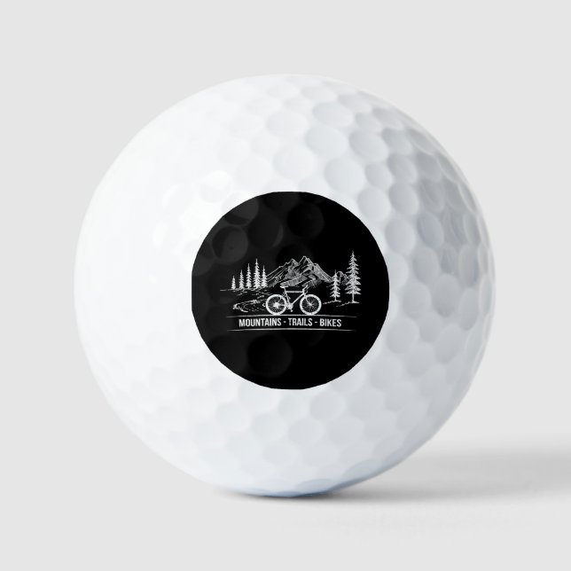 Mountain Trail Bikes - Radfahrer Rad fahren Golfball (Vorderseite)