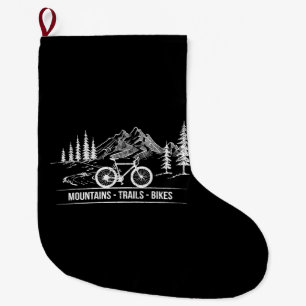 Mountain Trail Bikes - Radfahrer Rad fahren Großer Weihnachtsstrumpf