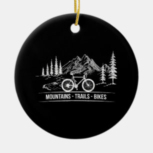 Mountain Trail Bikes - Radfahrer Rad fahren Keramik Ornament