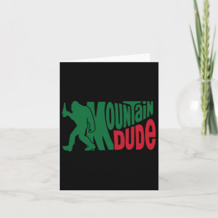 Mountain Typ Funny Bigfoot Sasquatch Wandergeschen Karte