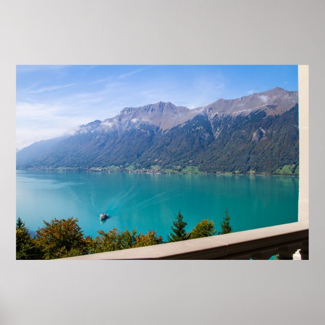 Mountain und Lake Poster (Vorne)