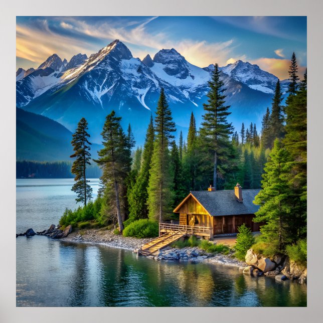 Mountain View Art Poster (Vorne)