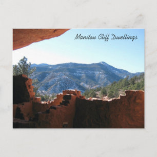 Mountain View from Cliff Dwellings Postkarte