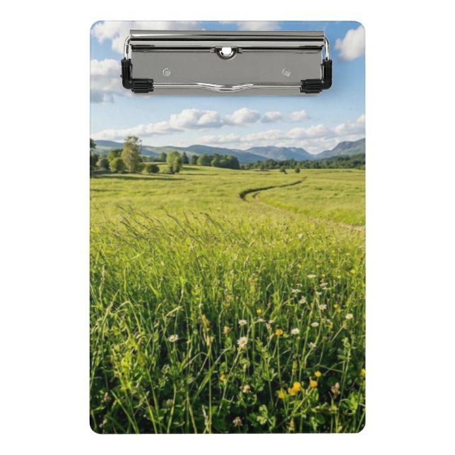 Mountain View Green Valley Szenen-Clipboard Mini Klemmbrett (Vorderseite)