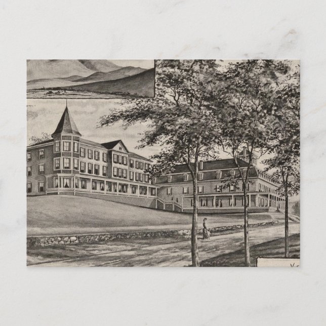 Mountain View House, Whitefield, NH Postkarte (Vorderseite)