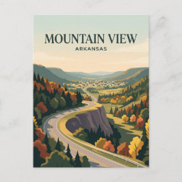 Mountain View USA wird zu Postkarte