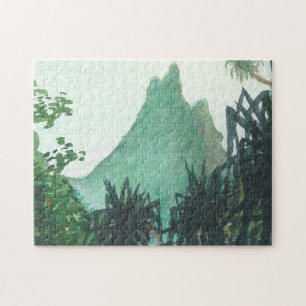Mountain View von Kee'e Strand Puzzle