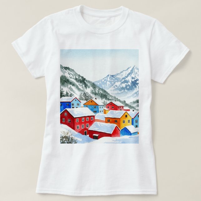 Mountain village T-Shirt (Design vorne)
