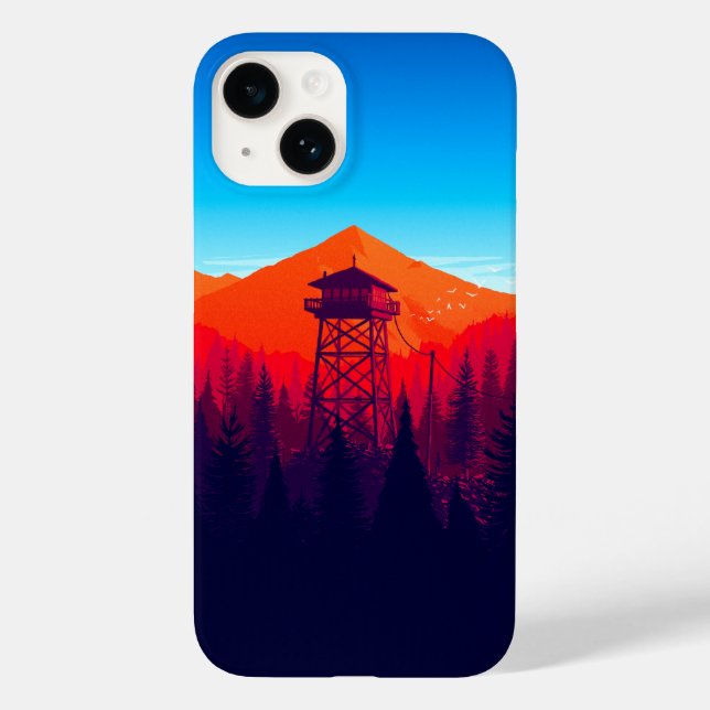 Mountain Watchtower Landschaftlich Phone Case - Vi (Rückseite)