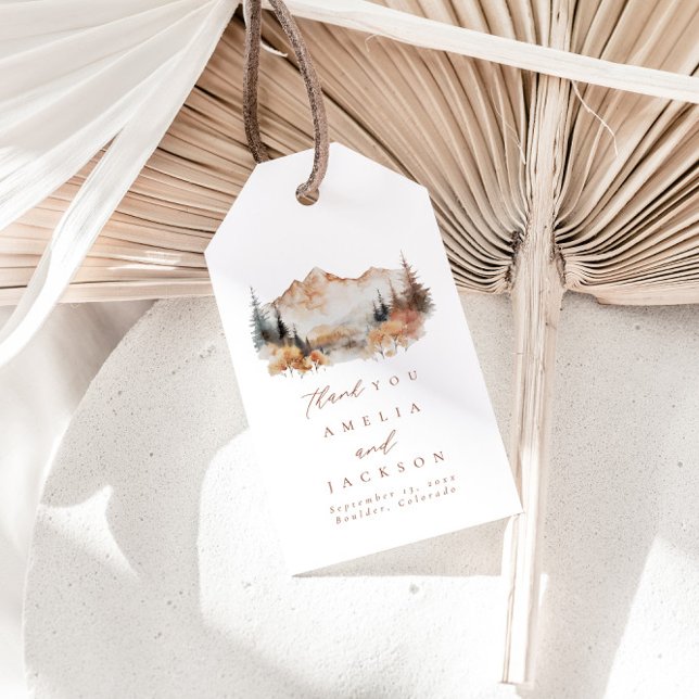 Mountain Wedding Personalisiert Gefälligs Tags Geschenkanhänger (Von Creator hochgeladen)