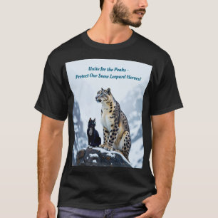 Mountain Whiskers: Felini trifft den Schneeleopard T-Shirt