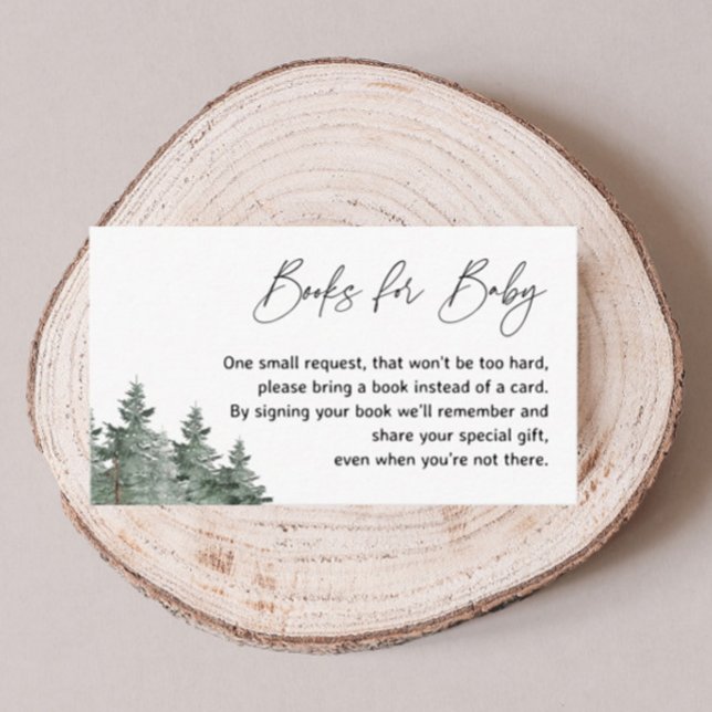 Mountain Winter Baby Duschbücher für Babykarten Begleitkarte (Von Creator hochgeladen)