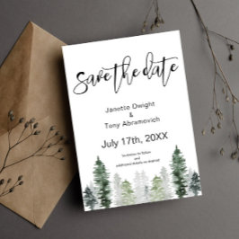 Mountain Winter Save the Date Einladung