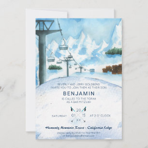 Mountain Winter Skiing Bar Mitzvah
