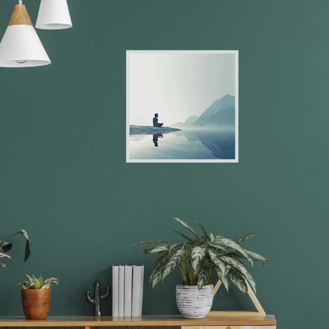 Mountain Zen Friedlich Meditation Design Poster (Wohnzimmer 1)