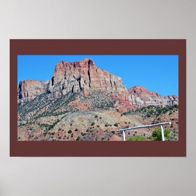 Mountain Zion National Park Poster (Vorne)