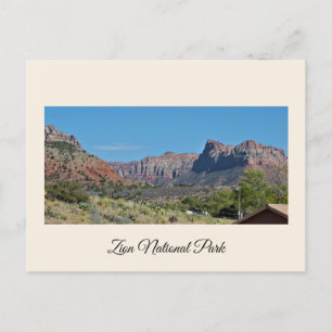 Mountain Zion Nationalpark Postcard Feiertagspostkarte