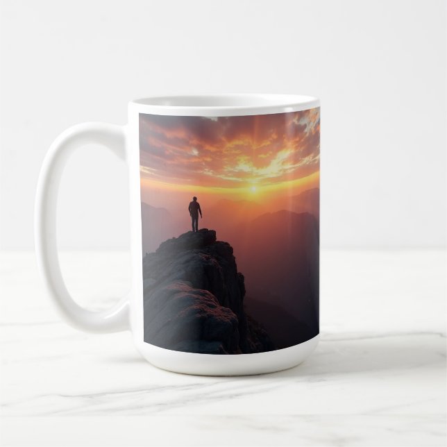 #MountainAdventure #SunriseMagic #NatureLovers #Ou Kaffeetasse (Links)