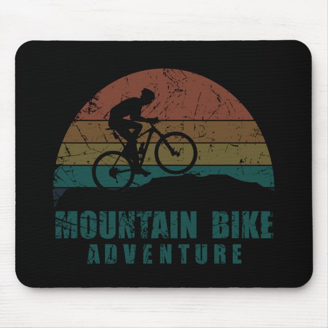 Mountainbike-Abenteuer auf dem Mtb Mousepad (Vorne)