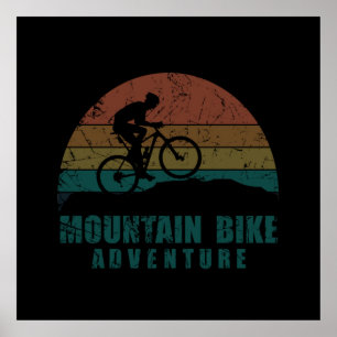 Mountainbike-Abenteuer auf dem Mtb Poster