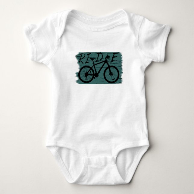 Mountainbike-Abenteuer Baby Strampler (Vorderseite)