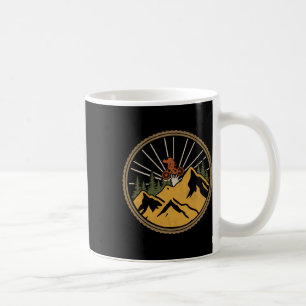 Mountainbike-Abenteuer-Trail Mtb Radfahrer Retro Kaffeetasse