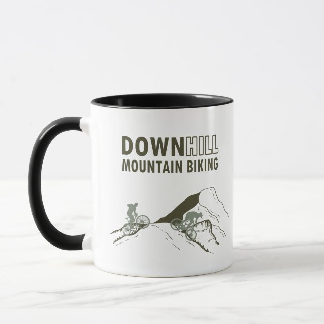 Mountainbike-Abfahrt Tasse (Links)